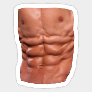 Ripped Abs Sticker